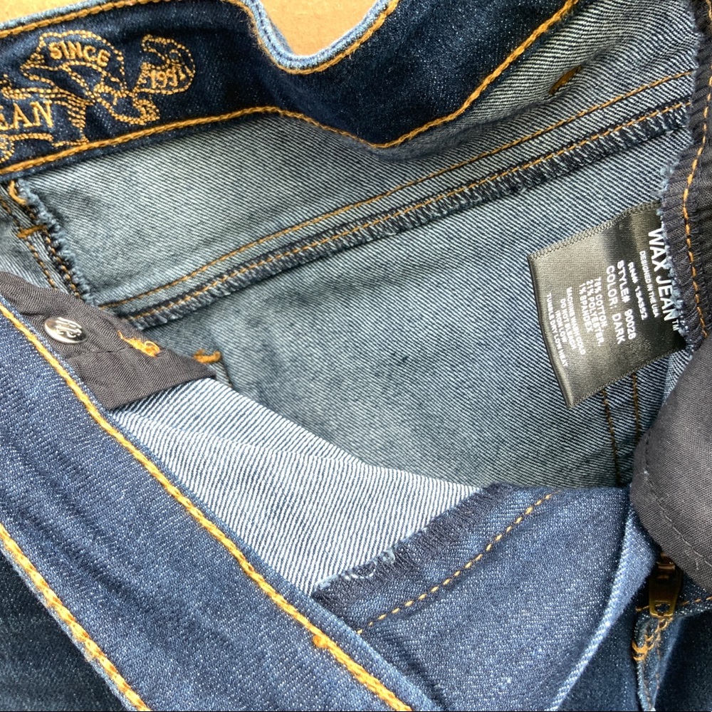 WOMENS WAX DENIM STRETCH JEANS. Boot Cut. - Picture 5 of 11
